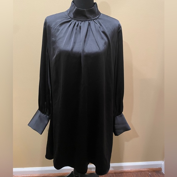 Corporate Goth Dark Academia Wednesday Addams Lana Del Rey Black Dress Large - Picture 1 of 6